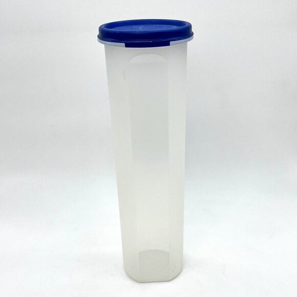 Vintage Tupperware Tall Pantry Container with Blue Lid - Picture 1 of 9